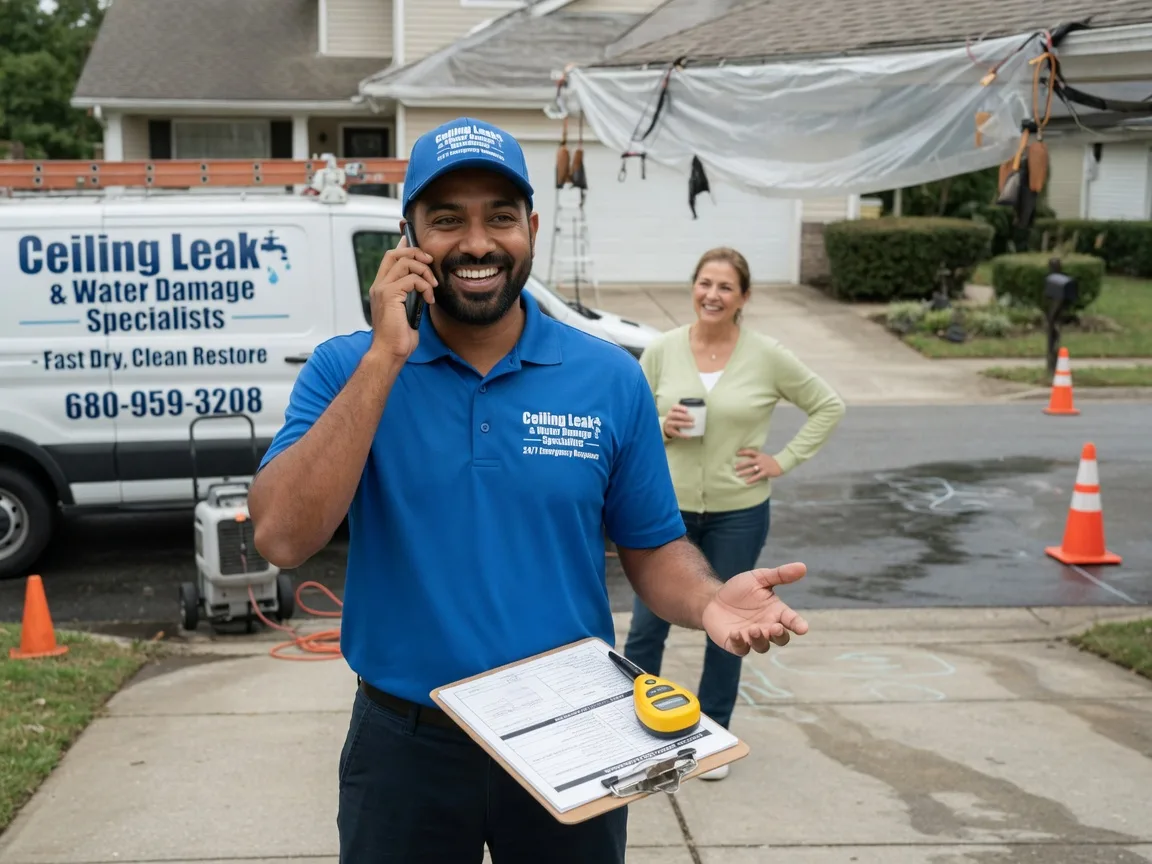 Ceiling Leak Cleanup Ute, IA FAQs